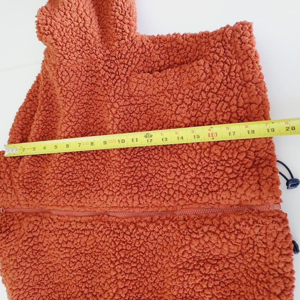 UO ME JANE Burnt Orange Fleece Teddy Bomber Jacket - Picture 9 of 10
